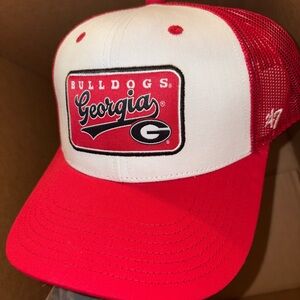 Georgia Bulldogs Red and White Mesh Cap